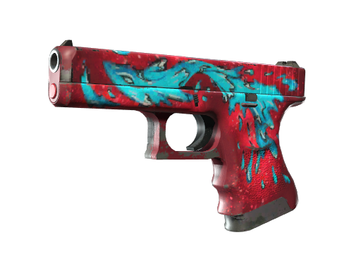 Buy CS2 pistol Glock-18 | Water Elemental (Well-Worn) skin