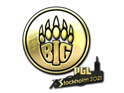 Buy CS2 sticker Sticker | BIG (Gold) | Stockholm 2021 skin