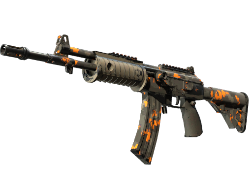 Buy CS2 rifle Galil AR | Orange DDPAT (Well-Worn) skin