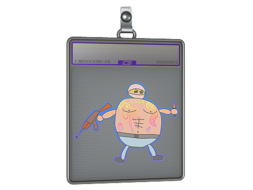 Buy CS2 charm Sticker Slab | Poorly Drawn Terrorist (Holo) skin