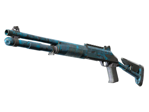 Buy CS2 shotgun Souvenir XM1014 | VariCamo Blue (Well-Worn) skin