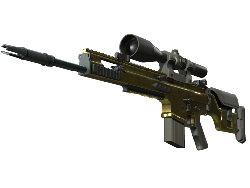 Buy CS2 sniper rifle SCAR-20 | Brass (Well-Worn) skin