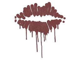 Buy CS2 graffiti Sealed Graffiti | Kiss (Brick Red) skin