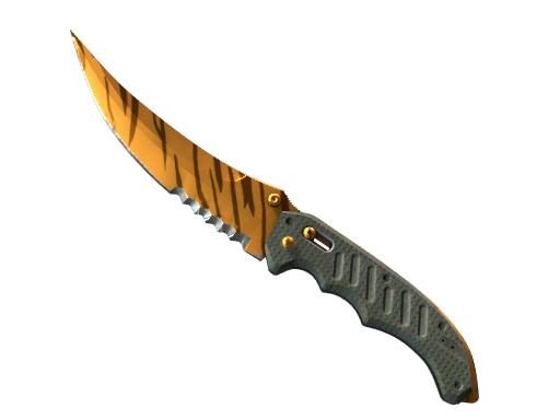 Buy CS2 knife ★ StatTrak™ Flip Knife | Tiger Tooth (Minimal Wear) skin