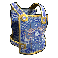 Buy Rust metal torso plate Porcelain Chestplate skin
