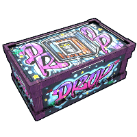 Buy Rust large wooden box Graffiti Drop Storage skin