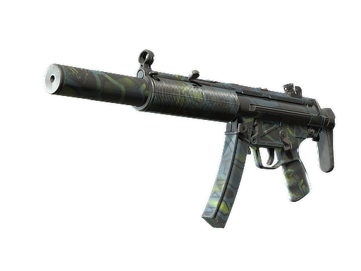 Buy CS2 smg MP5-SD | Lime Hex (Well-Worn) skin