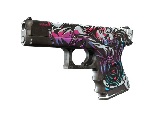 Buy CS2 pistol Glock-18 | Neo-Noir (Well-Worn) skin