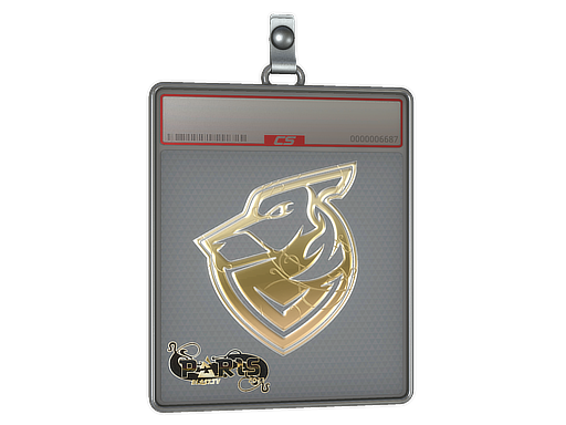 Buy CS2 charm Sticker Slab | Grayhound Gaming (Gold) | Paris 2023 skin