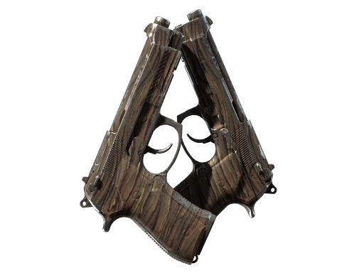 Buy CS2 pistol Dual Berettas | Drift Wood (Well-Worn) skin