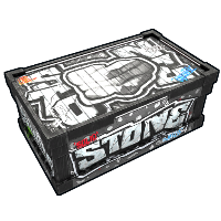 Buy Rust large wooden box Graffiti Stone Storage skin