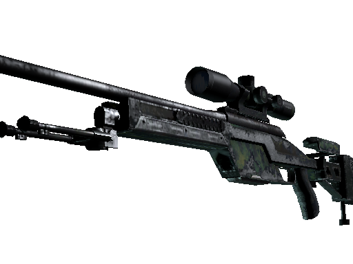 Buy CS2 sniper rifle Souvenir SSG 08 | Jungle Dashed (Battle-Scarred) skin