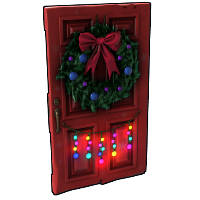 Buy Rust wooden door Christmas Wooden Door skin