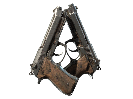 Buy CS2 pistol Dual Berettas | Drift Wood (Battle-Scarred) skin