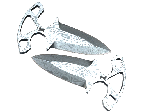 Buy CS2 knife ★ StatTrak™ Shadow Daggers | Damascus Steel (Well-Worn) skin