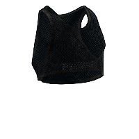 Buy Rust tank top Black Mesh Crop Top skin