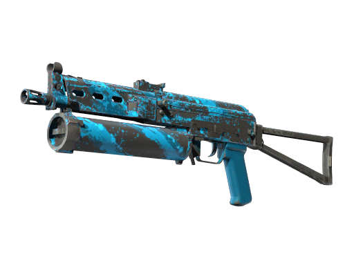 Buy CS2 smg StatTrak™ PP-Bizon | Blue Streak (Well-Worn) skin