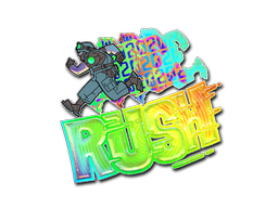 Buy CS2 sticker Sticker | Rush 4x20 (Holo) skin