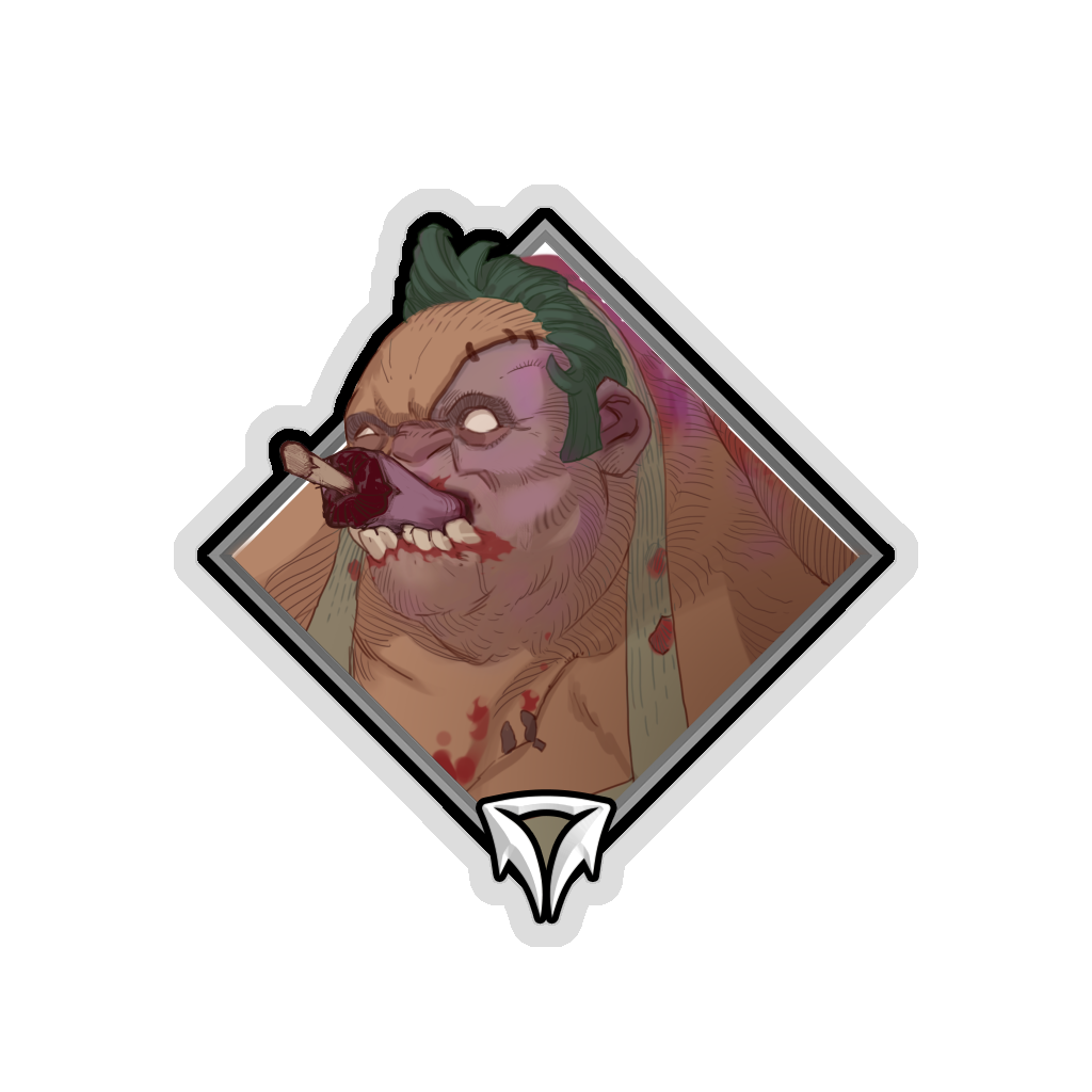 Buy Dota 2  Glitter Crownfall Sticker - Pudge (Eating) skin