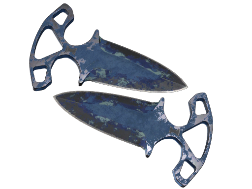 Buy CS2 knife ★ StatTrak™ Shadow Daggers | Bright Water (Battle-Scarred) skin