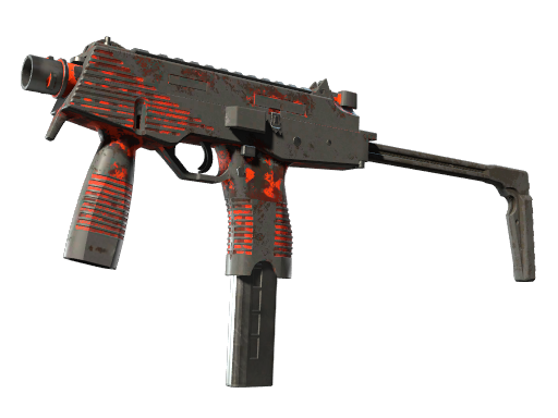 Buy CS2 smg Souvenir MP9 | Setting Sun (Battle-Scarred) skin