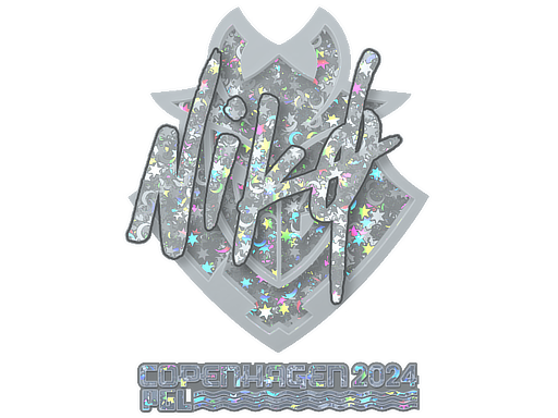 Buy CS2 sticker Sticker | NiKo (Glitter) | Copenhagen 2024 skin