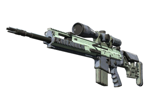 Buy CS2 sniper rifle Souvenir SCAR-20 | Storm (Battle-Scarred) skin