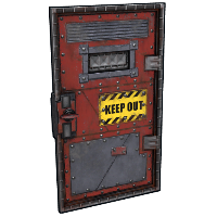 Buy Rust armored metal door Keep Out Armored Door skin
