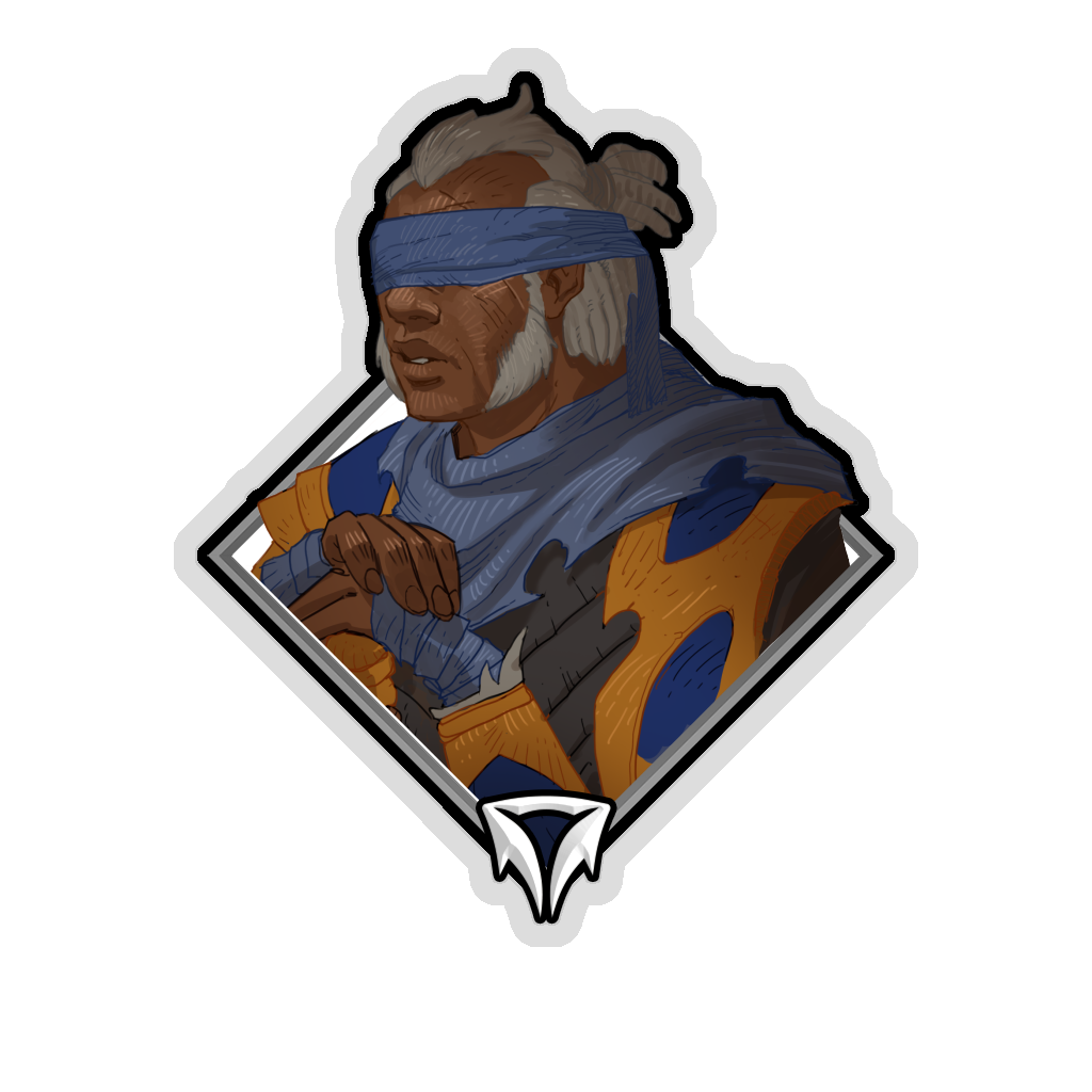 Buy Dota 2 sticker Gold Crownfall Sticker - Blind Queensguard skin