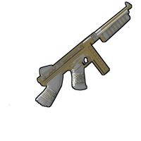 Buy Rust weapon Thundergold Thompson skin