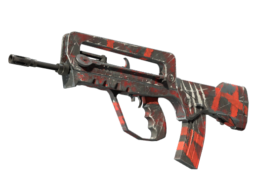 Buy CS2 rifle StatTrak™ FAMAS | Survivor Z (Well-Worn) skin