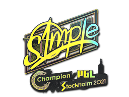 Buy CS2 sticker Sticker | s1mple (Holo) | Stockholm 2021 skin