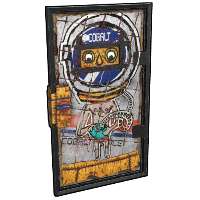 Buy Rust armored metal door Cobalt Graffiti Door skin