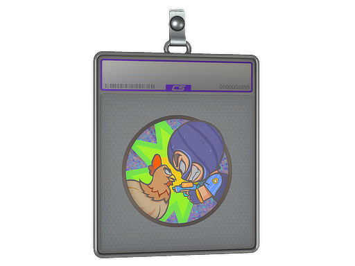 Buy CS2 charm Sticker Slab | Eye Contact (Holo) skin