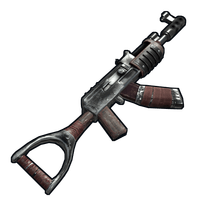 Buy Rust weapon Battle Scarred AK47 skin