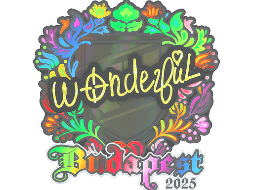 Buy CS2 sticker Sticker | w0nderful (Holo) | Budapest 2025 skin