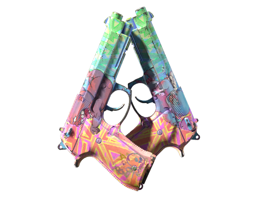 Buy CS2 pistol Dual Berettas | Sweet Little Angels (Well-Worn) skin