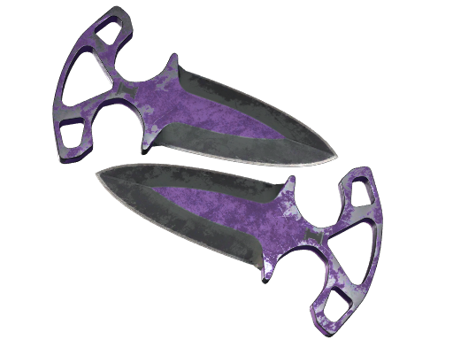 Buy CS2 knife ★ Shadow Daggers | Ultraviolet (Battle-Scarred) skin