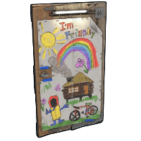Buy Rust wooden door My First Base Wooden Door skin