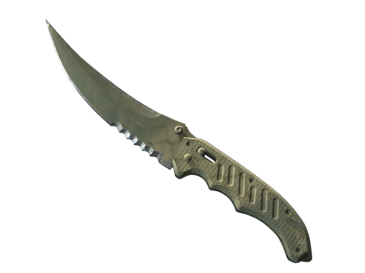 Buy CS2 knife ★ Flip Knife | Safari Mesh (Well-Worn) skin