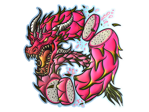 Buy CS2 sticker Sticker | Dragon Fruit (Foil) skin