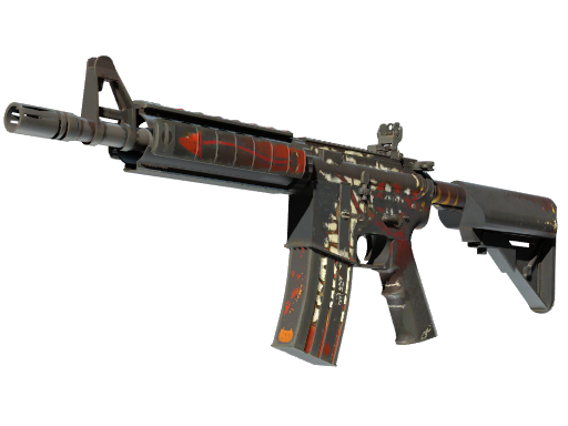 Buy CS2 rifle StatTrak™ M4A4 | Hellfire (Battle-Scarred) skin