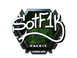 Buy CS2 sticker Sticker | S0tF1k (Foil) | London 2018 skin