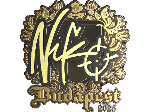 Buy CS2 sticker Sticker | NiKo (Gold) | Budapest 2025 skin