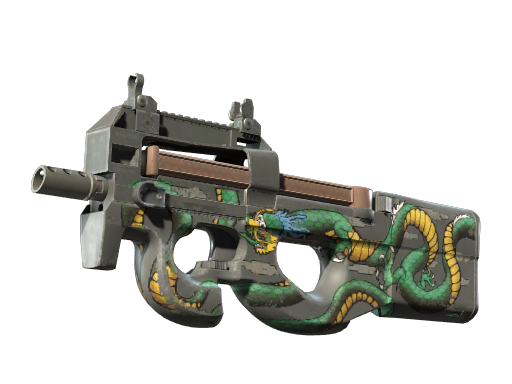 Buy CS2 smg StatTrak™ P90 | Emerald Dragon (Well-Worn) skin
