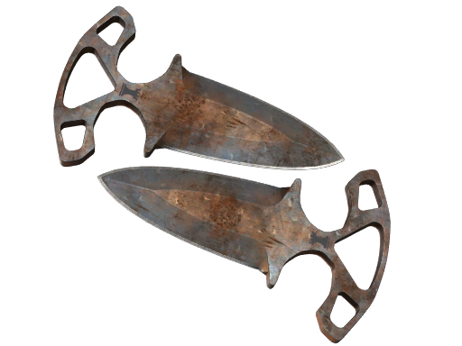 Buy CS2 knife ★ Shadow Daggers | Rust Coat (Battle-Scarred) skin