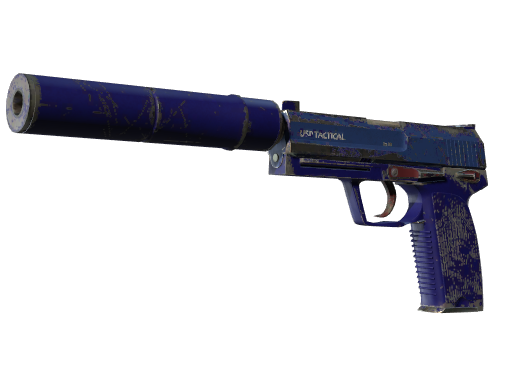 Buy CS2 pistol USP-S | Royal Blue (Well-Worn) skin