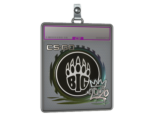 Buy CS2 charm Sticker Slab | BIG (Foil) | 2020 RMR skin