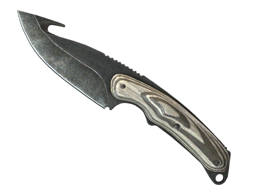 Buy CS2 knife ★ Gut Knife | Black Laminate (Well-Worn) skin