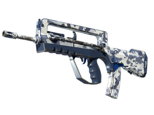 Buy CS2 rifle FAMAS | Yeti Camo (Well-Worn) skin
